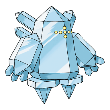 Dynamax Regice, a ice-type Pokemon